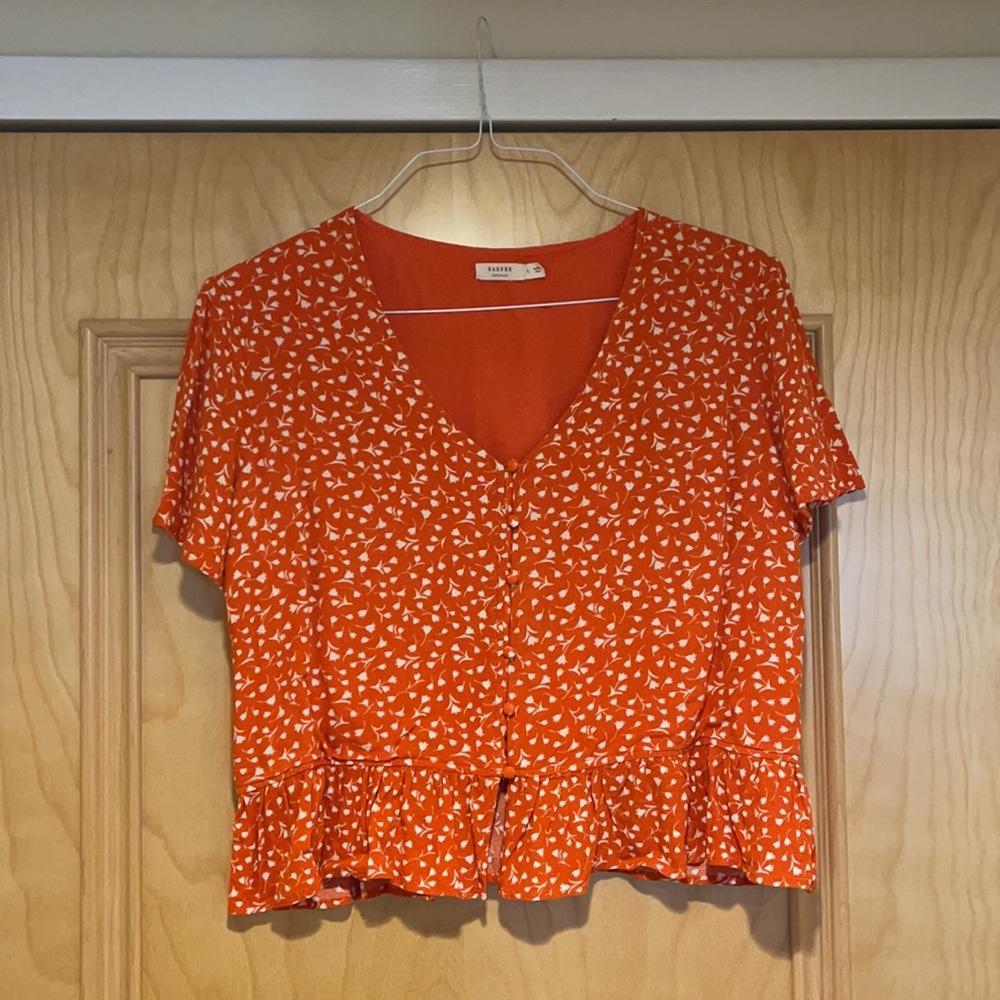Francesca's Lorraine Button Front Blouse - image 1